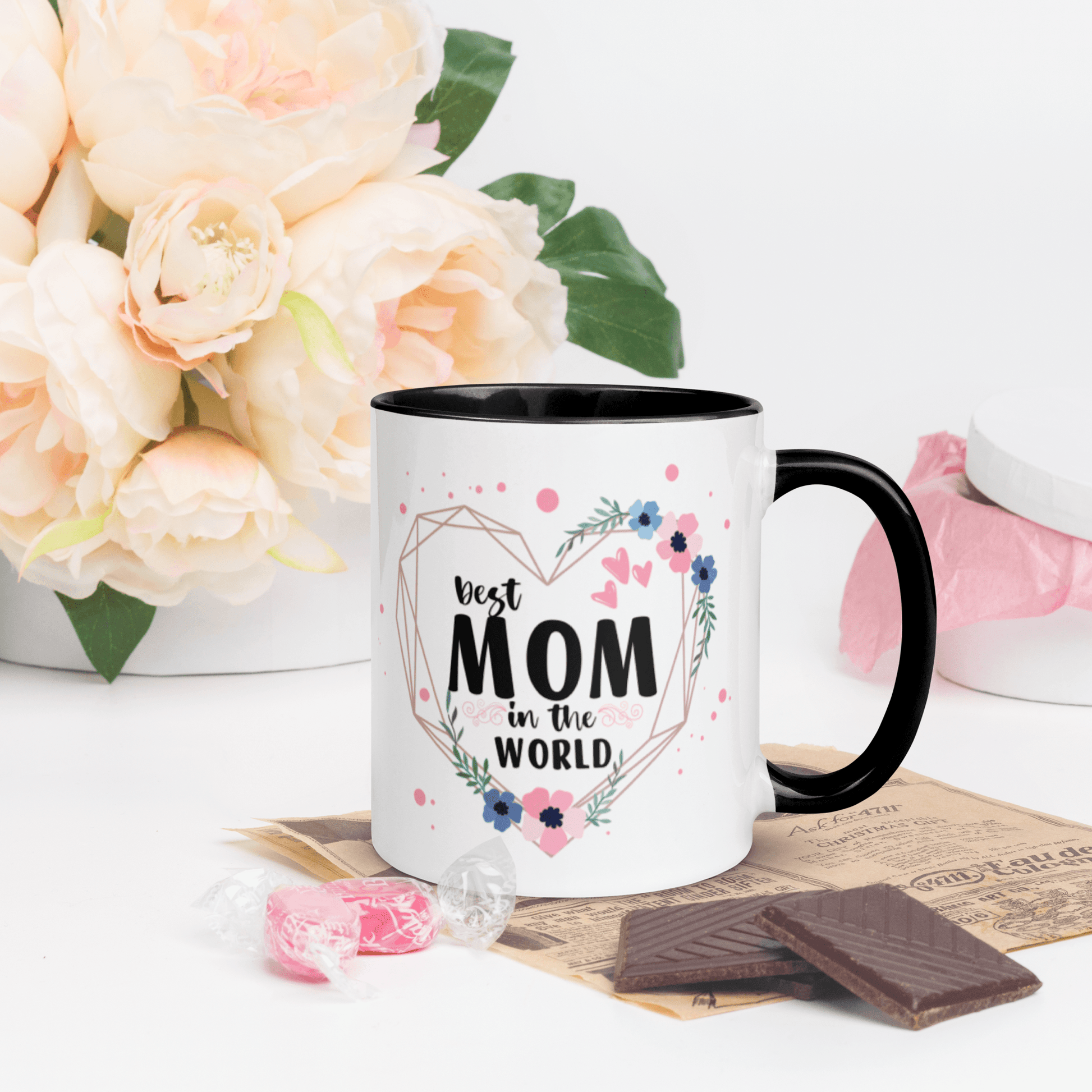 MOM FLORAL MUG Best Mom Coffee Cup Cute Mom Gifts Printed Tea Mug 11oz  Ceramic C-handle Tea Cup Not the Worst Mom Mug 