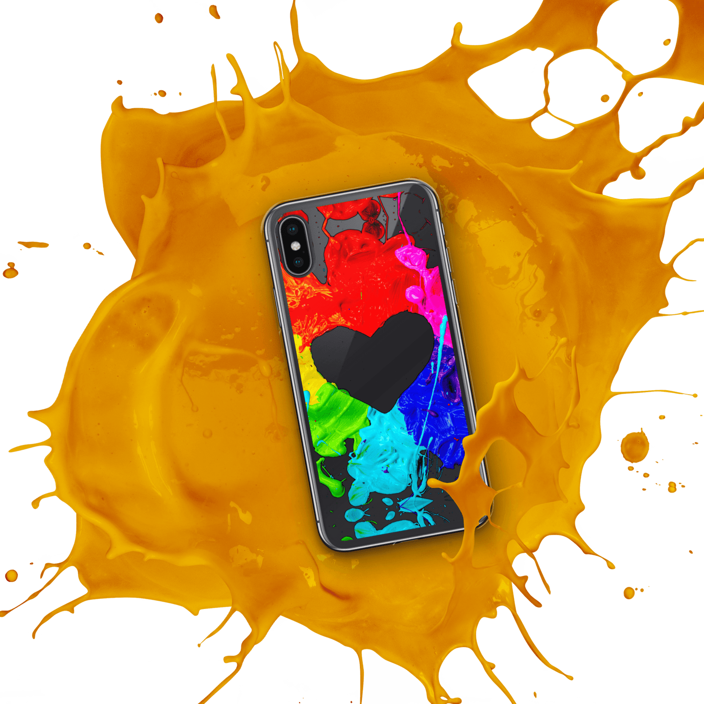 Heart Splash iPhone Case - The Grateful Hearts