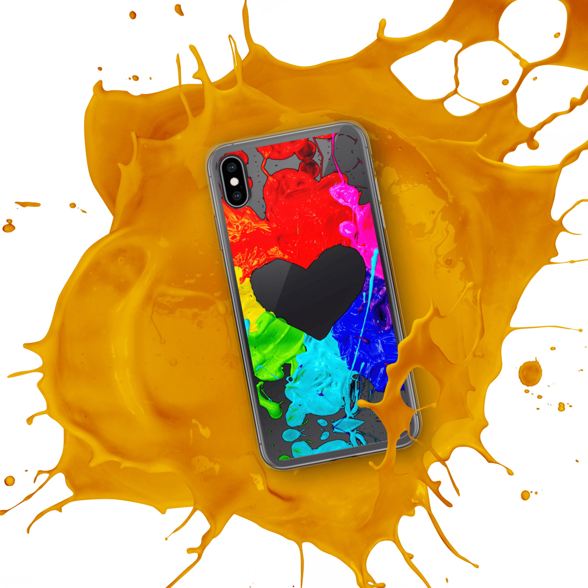 Heart Splash iPhone Case - The Grateful Hearts