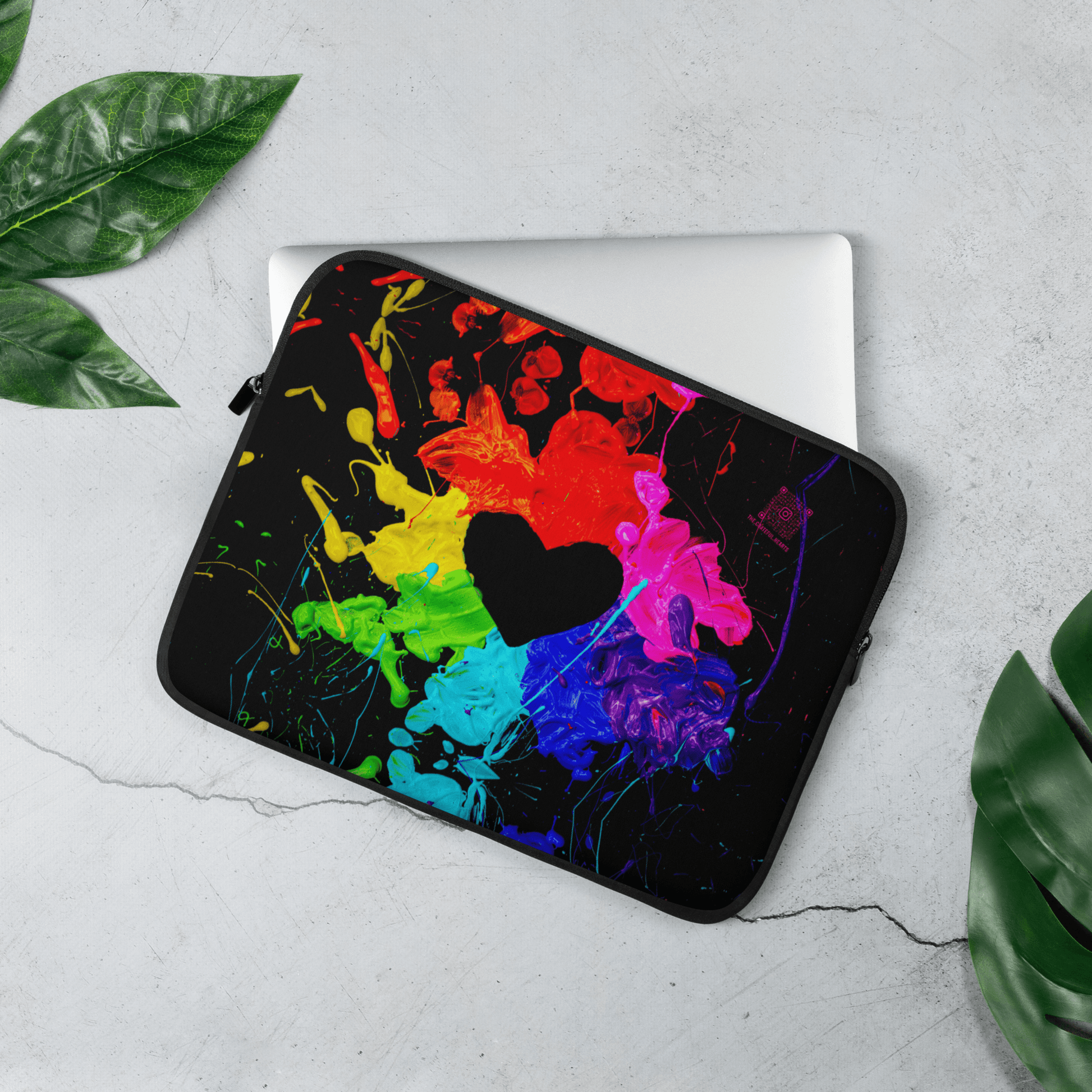 Heart Splash Laptop Sleeve - The Grateful Hearts