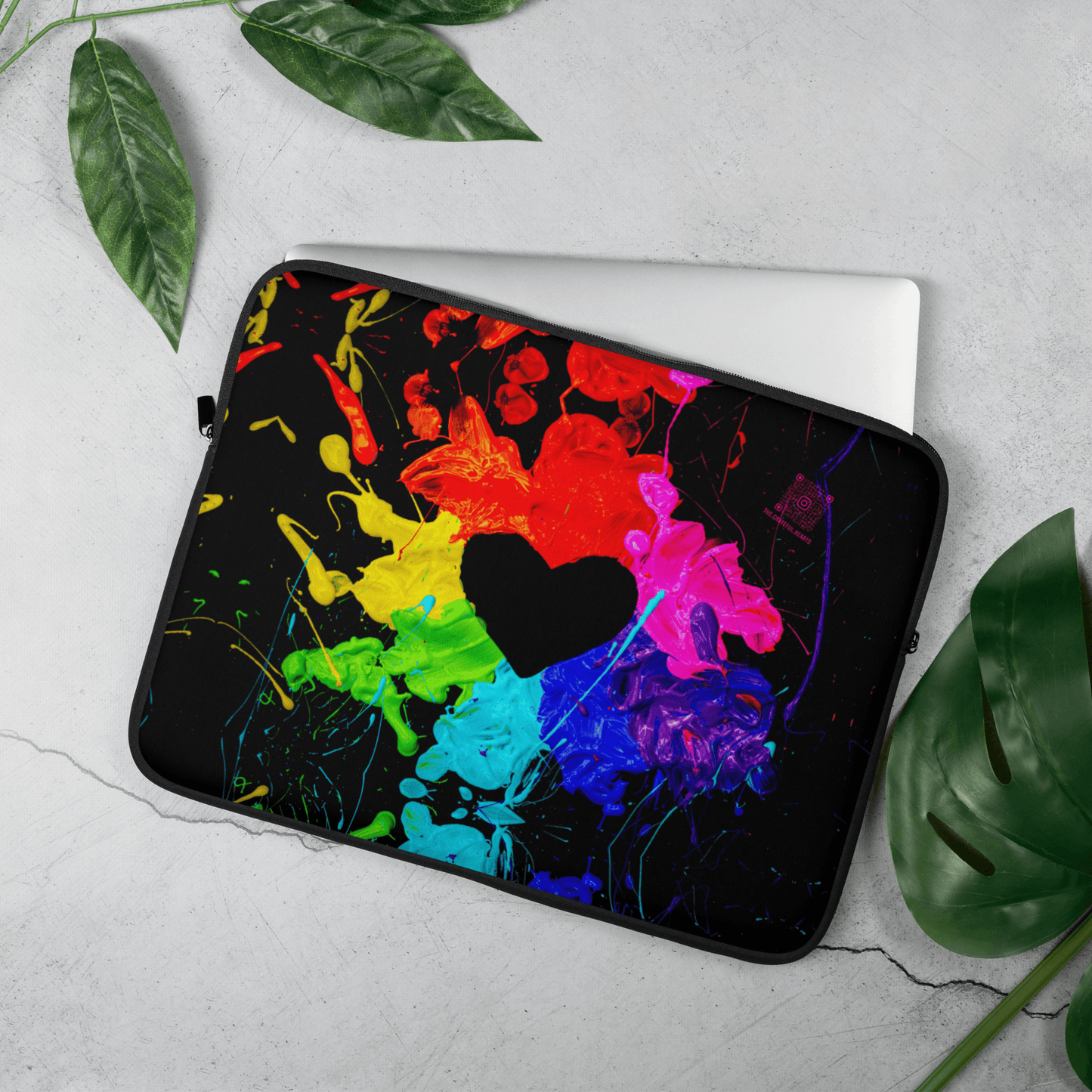 Heart Splash Laptop Sleeve - The Grateful Hearts