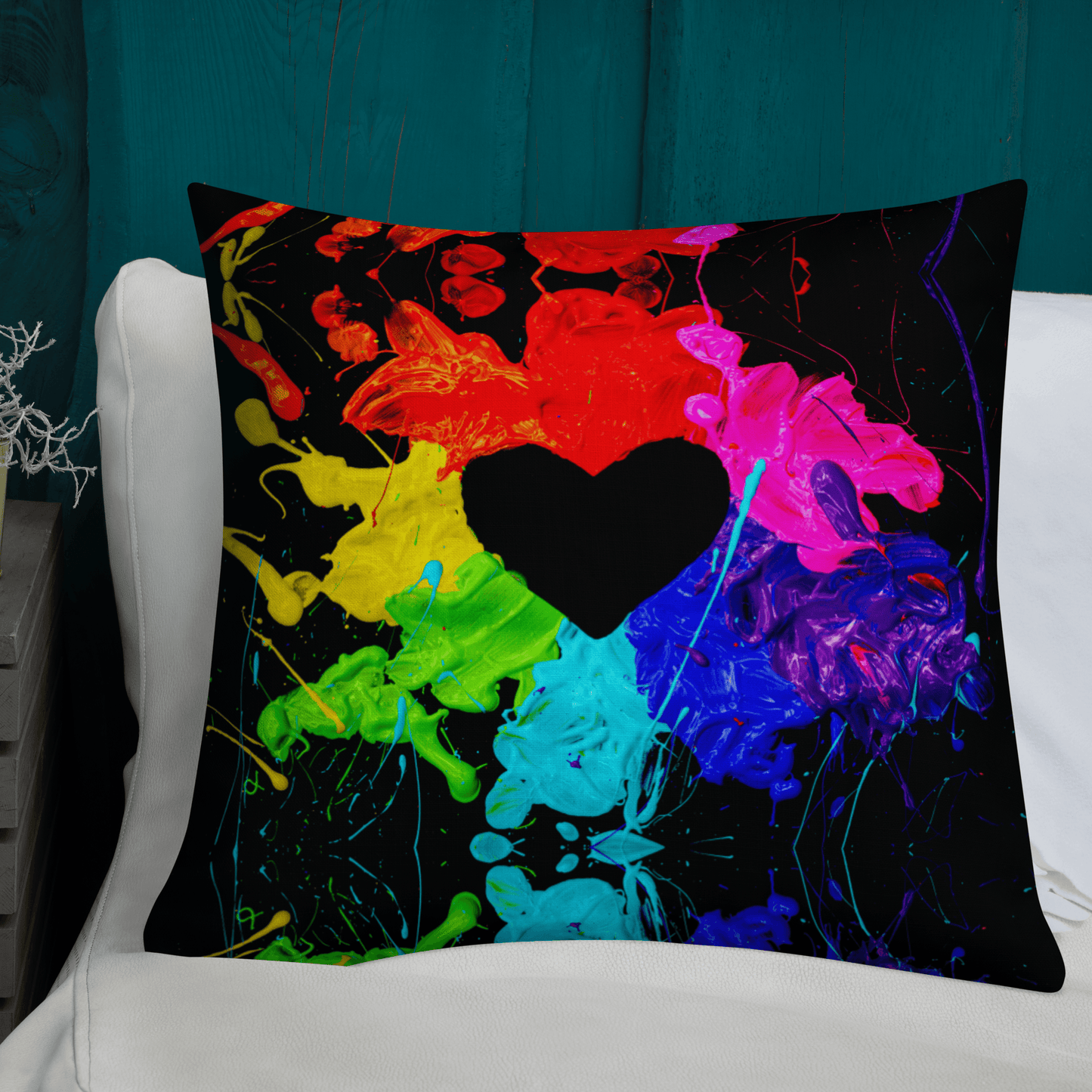 Heart Splash Premium Pillows ❤️ - The Grateful Hearts