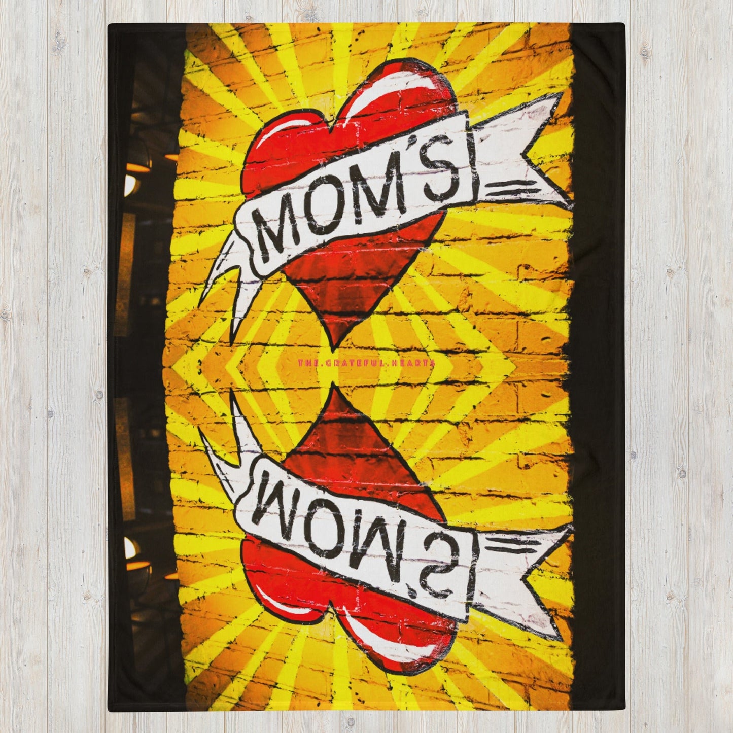 I ❤️ Mom Throw Blanket - The Grateful Hearts