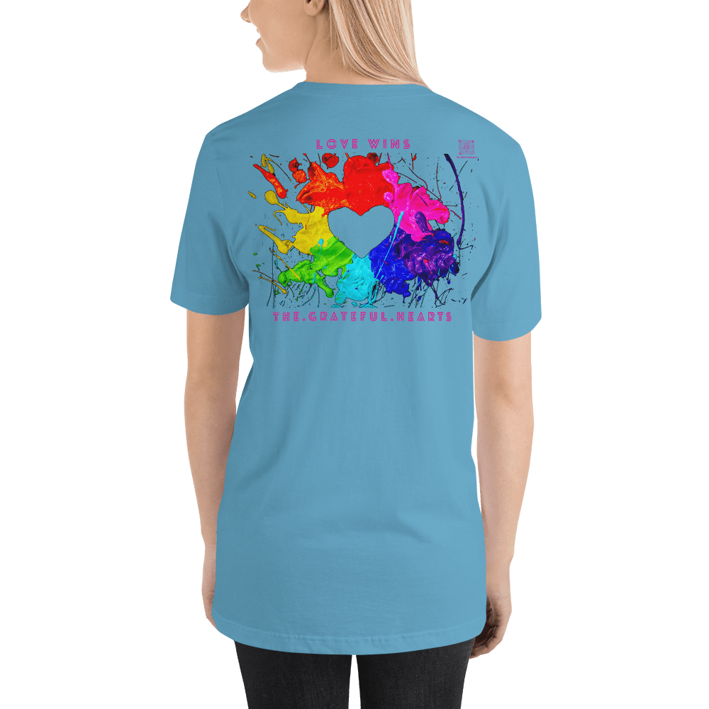 Love Wins - Heart Splash Unisex t-shirt - The Grateful Hearts