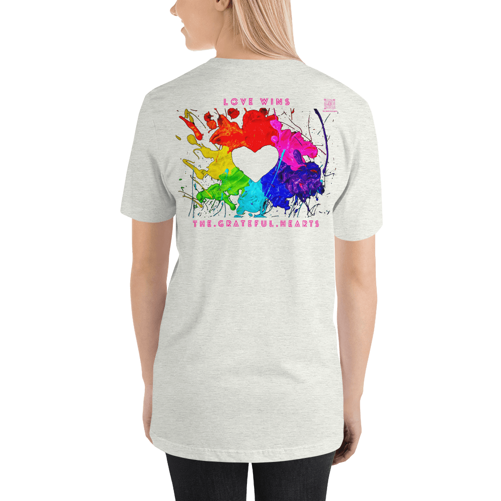 Love Wins - Heart Splash Unisex t-shirt - The Grateful Hearts