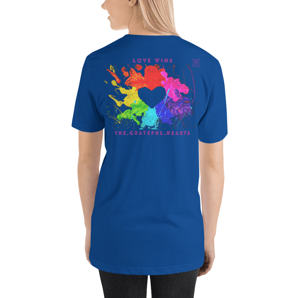 Love Wins - Heart Splash Unisex t-shirt - The Grateful Hearts