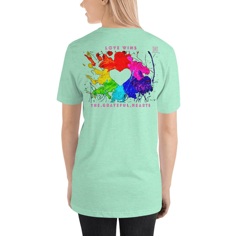 Love Wins - Heart Splash Unisex t-shirt - The Grateful Hearts