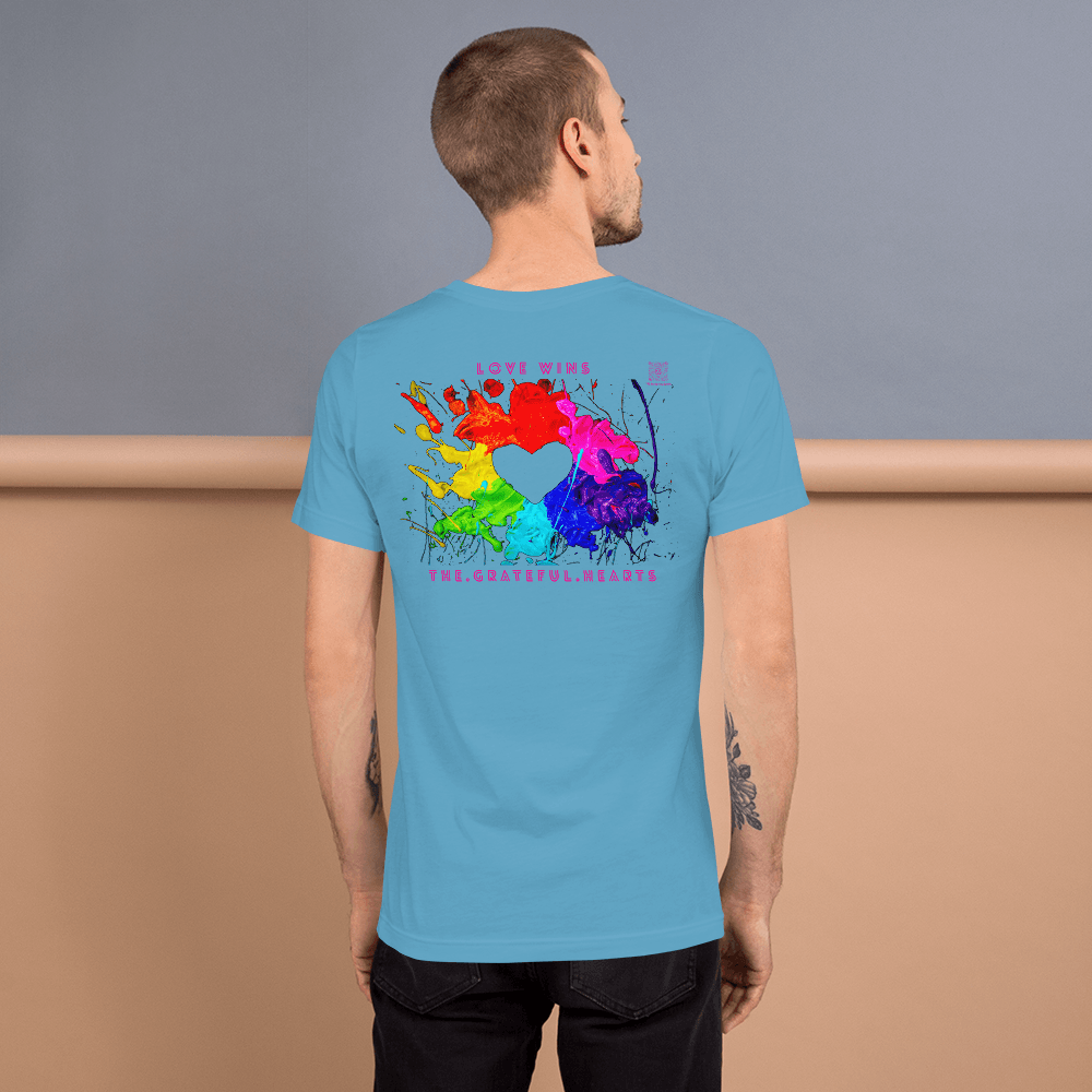 Love Wins - Heart Splash Unisex t-shirt - The Grateful Hearts