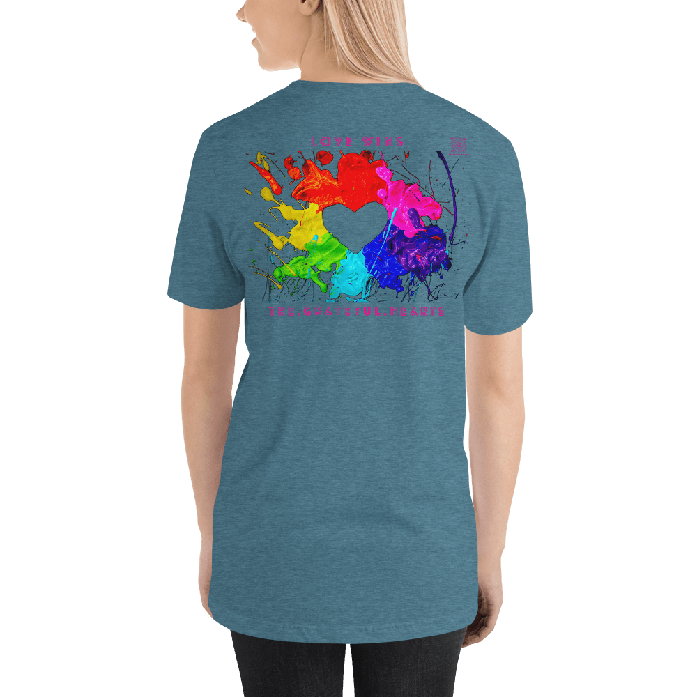 Love Wins - Heart Splash Unisex t-shirt - The Grateful Hearts