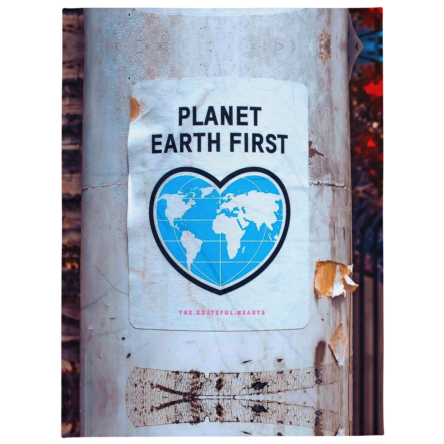 Planet Earth First Throw Blanket - The Grateful Hearts