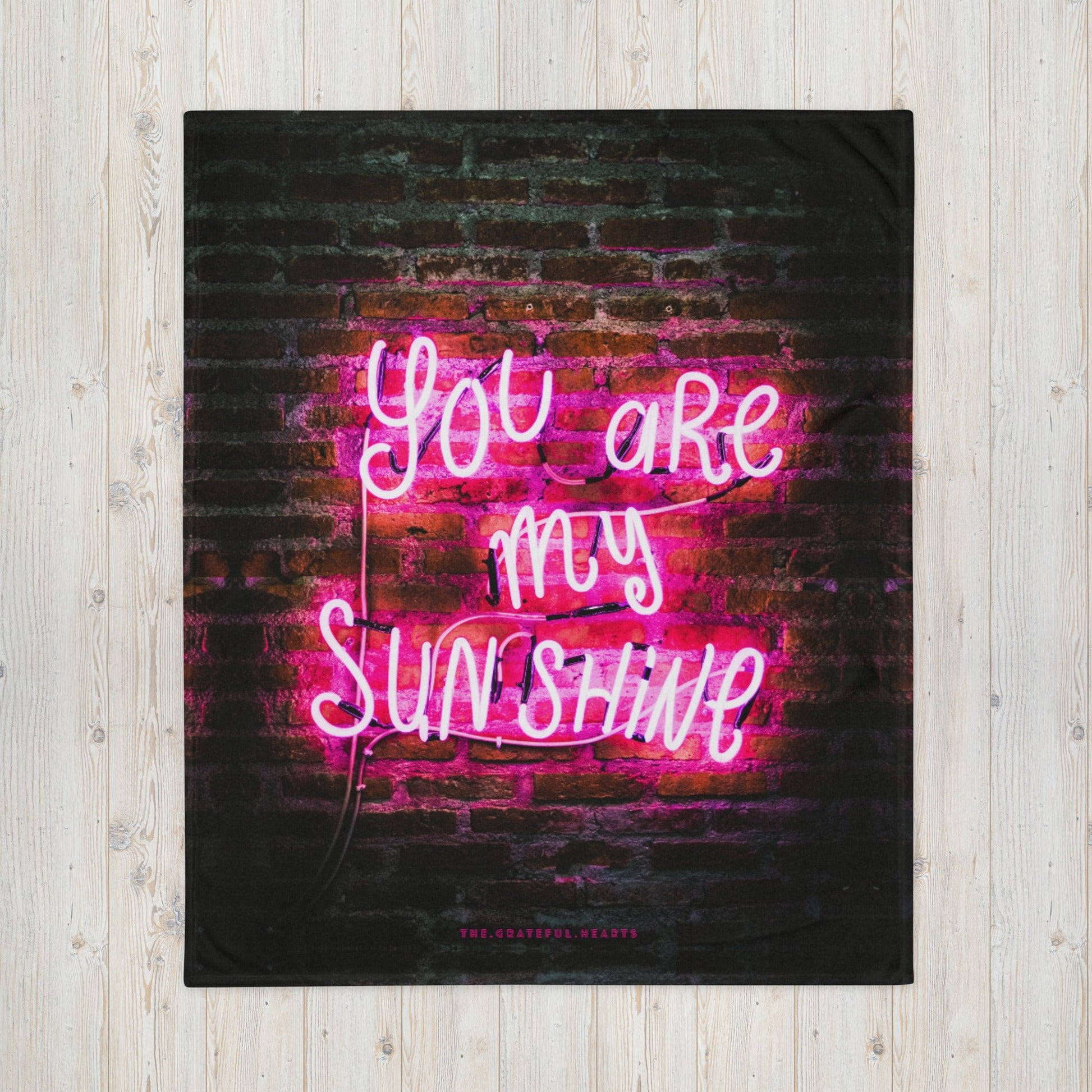 You Are My Sunshine Throw Blanket - The Grateful Hearts